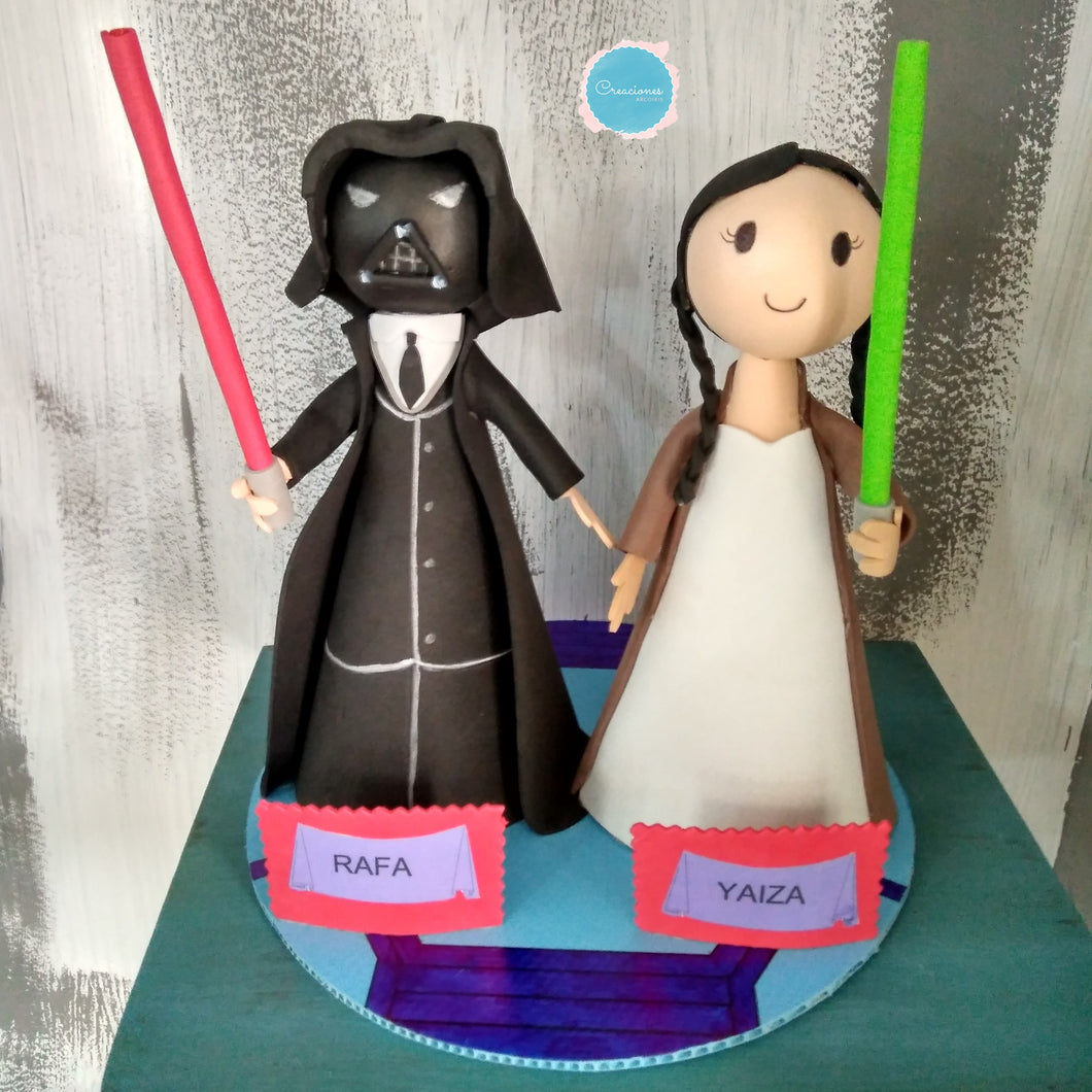 DARTH VADER Y LA PRINCESA LEIA